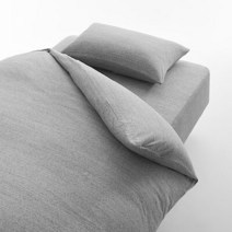 무인양품 MUJI 면 저지 자투리 솜 이불 커버 JDAC7A1A, 멜란지 그레이