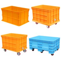 SK플라스틱 점보박스 점보상자 운반구, 점보상자300L(바퀴미포함)측면배출구