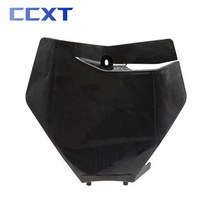 오토바이번호판브라켓 오토바이 전면 번호판 플라스틱 커버 KTM SX 125-500cc 2016-2017 2018, 02 Black