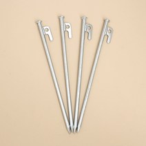 고정용 캠핑 단조팩 30cm 4P 실버 텐트부속품 타프