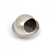 외부벽체용 스텐레스 후드캡 50mm 10개입 환기구 공기창 닥트 배기구 환기창 원형캡, 1