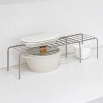 모노먼트 와이어 그릇 정리대 확장형 선반 소 길이조절