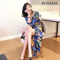 로즈로즈미 나폴리 롱 랩 원피스