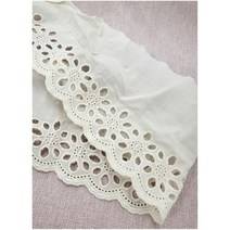 혜인천 면 연꽃펀칭레이스 color 3종, 블랙