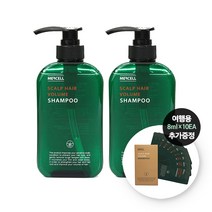 메르셀 무실리콘 천연 약산성 향기좋은 스칼프 헤어 볼륨 탈모샴푸 2개+여행용10매 추가증정(80ml), 1개