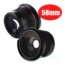 0.35x58mm 어안 광각 렌즈 매크로 렌즈 58 MM Canon EOS 70D 60D 7D 6D 700D 650D 600D 550D 500D 1100D 18-55mm 호환, 단일옵션