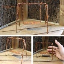 인테리어 소품 미니어처 그네 녹슨 금속 미니 요정 정원 집 나무 그네 의자 인형 집 미니어처 정원 장식품 장식 액세서리
