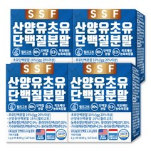 순수식품 산양유 초유 단백질 분말 스틱 4박스(120포) 락토페린 비오틴 아연 비타민C 유산균 퀄리코트 lgg 프로틴 쉐이크 파우더 가루 보충제 유청, 30포, 60g, 4박스