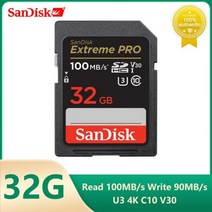 microsd 블랙박스칩 외장 스마트폰 핸드폰 SanDisk Extreme PRO 메모리 카드 SD 64GB 512GB 128GB 256gb 32gb U3 4k 고속 클래스 10, 05 XXG-32G