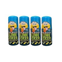 Slime Licker - 사워 롤링 액상 캔디 - Blue Razz Flavor 4팩 - 병당 2온스 - 독성 폐기물 - TikTok 챌린지 트렌드, 산딸기_2 Fl Oz(4개들이 팩)