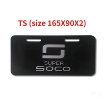 엠블럼 슈퍼 소코 스쿠터에 적합 액세서리 TS TC CU 테일 플레이트 전용 후면 라이센스, 02 TS Size 165X90X2