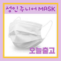 성인 중형 소형 아기 영아 남아 여아 소아 키즈 주니어 애기용 비말차단 여름 덴탈 1회용 부직포 쿨 마스크, 아동 화이트 50매