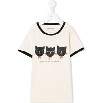 미니로디니 22FW 키즈 트리플 캣 프린트 티셔츠 22620110 11