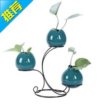 테이블리폼 큰사이즈 식탁 위 놓다 의 숏 꽃병 간략함 Y대략 그릇 레스토랑 수반 그린 뤄 전원 2151910840, 타입 05 :세 개 -매실 청