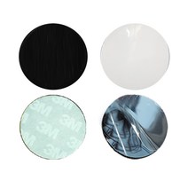 하이셀 초강력 소형 원형 겔패드 양면 테이프 다용도 고정 젤 겔 흡착 나노, 40mm(5개)_단면겔패드블랙