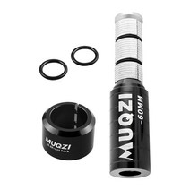 자전거 포크 스템 연장 자전거 핸들바 스템 라이저 2.4인치 자전거 헤드업 어댑터, 검은색, 길이 12.3cm, 알루미늄 합금, 1개