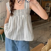 스퀘어넥 밴딩 뷔스티에 조끼 A37993