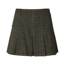 마스터바니 에디션 F 421A3PC368_BR 브라운 여성 이중 플리츠 큐롯 스커트