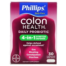 Phillip's Colon Health Daily Probiotic Supplement 30 Capsules, 30 Count