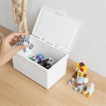 약품 마스크 물티슈보관 뚜껑있는박스 2개 수납함 커피수납함
