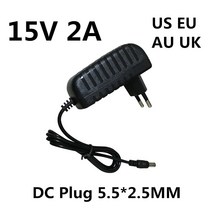 마샬 스톡웰 휴대용 블루투스 스피커용 15V 2A AC DC 어댑터 충전기, 유럽 ​​연합