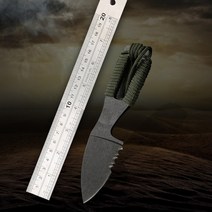 맥가이버칼 스위스맥가이버칼 스위스 휴대용 멀티툴 캠핑칼 고정 블레이드 넥 사냥 전술, 검은색