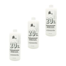Super Star 20 볼륨 크림 페록사이드 과산화수소수 디벨로퍼, 3개, 946ml