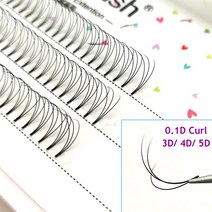 럭키 래쉬 0.10 D 컬 속눈썹 2D 3D 4D 5D 사전 제작 러시안 볼륨 팬 연장 미리 만들어진 Cilios 메이크업, 01 D_01 0.10mm_06 13mm_03 2D