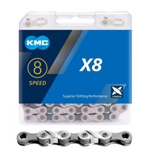 오토바이체인루브 윤활제원래 kmc 자전거 체인 z6 x8 x9 x10 x11 x12 8, x8 8s 실버