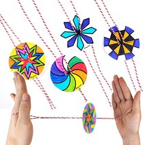 맘아트 DIY 붕붕 실팽이 만들기 6인 키트 전통놀이 집콕, 단품