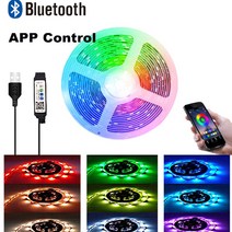 모니터LED라이트 RGBIC 스마트 LED 조명 WS2812B 테이프 5050SMD 블루투스 적외선 빛나는 장식 피타 램, 05 5050-app control_06 15m