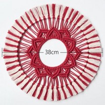 단모러그 방바닥매트 거실러그 원형러그 라운드 북유럽 핸드 우븐 태피스트리 Boho 홈 데코 벽 장식 태피스트리 브라운/화이트 실내 장식