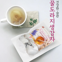 기침에좋은차 환절기 겨울에좋은 꿀 도라지 생강 차 효능 티백, 1개, 100개, 150g