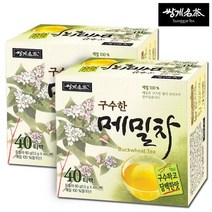 [경기점] 쌍계l명차l 김동곤 명인 메밀차 40TX2개 총80T
