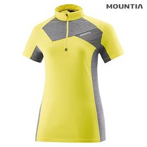 마운티아 여성 아웃도어 아미노 반집업 반팔 티셔츠 1MQTSM7515YE