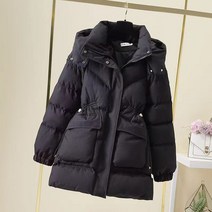 여성 하프 야상 패딩 점퍼 자켓 캐주얼 집업 웰론 재킷 겨울 아우터 루즈핏