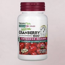 네이처스플러스 크랜베리 1500mg 안토시안 시키믹산 퀸산 포도씨 효소 30정, 30정 1개