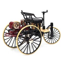 모형 자동차 다이캐스트 프라모델 비행기 112 합금 클래식 세발 자전거 모델 장난감 시뮬레이션 유압 전원 레트로 차량 소년 선물 컬렉션, Black