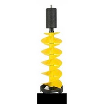 아이스드릴 얼음뚫는기계 송곳 구멍 축제 얼음끌 날, 8인치 블루 아이스드릴 + 50cm 난간