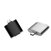 2 조각 USB 유형-C SD 카드 리더 USB-C OTG 카드 어댑터, 설명, 설명, 블랙 실버