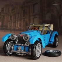 중국 호환레고 자동차 박물관 올드카 선물용 블록 장난감, 사진색