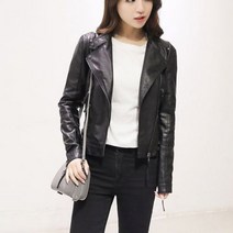 가죽 봄 자켓 여자 아우터 여성 점퍼 라이더