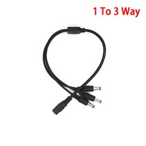 DC 전원 분배기 12V 1 여성 2 3 4 8 남성 케이블 커넥터 CCTV 카메라에 대 한 5.5mm x 2.1mm 코드 LED 스트, 02 1 To 3 Way