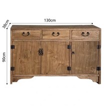 옷장 중고 안방장 고무나무 가격비교 거울 이불 가치, 이중문, 130x38x90 세 개의 서랍 세 개의 문