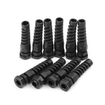 10pcs 방수 M12 PG7 케이블 커넥터 나선형 스트레인 릴리프 보호기, One Color_One Size