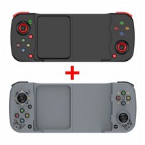 모바일 게임 패드 무선 컨트롤러 블루투스-안드로이드 iOS 아이폰 PS4 스위치 스팀 PC 기능 호환 게임패드, 한개옵션1, 12 1pc black 1pc grey