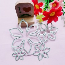 모양 틀 다이컷 꽃 금속 절단 diy 스크랩북 앨범 종이 카드 장식 공예 엠보싱, 은