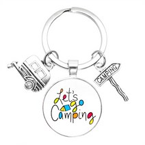 미니트레일러 미니카고트레일러 캠핑 트롤리 웨건 2022 새로운 귀여운 캠핑 왜건 키 체인 트레일러 post, 한개옵션1, 14 14