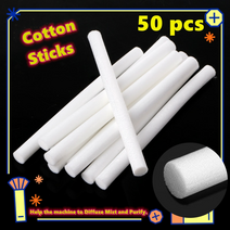 공기청정기 어댑터 공기정화기 전치 필터면 망 정전기 초기효과 호환 50 pcs 7mm8mm 가습기 필터 면봉 코어 usb 공기 초음파 가습기 아로마 디퓨저 교체 면 스폰지, 8mm-12cm