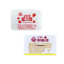 오뚜기 일회용 딸기잼 50개 + 메이플시럽 24개 디스펜팩 딸기 시럽 1세트, 1개